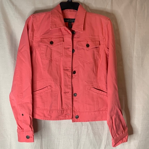 Lauren Ralph Lauren Coral Denim Trucker jacket medium